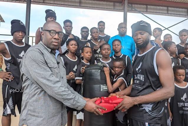 Flykite productions donates training equipment to ex-boxers gym independent newspaper nigeria - nigeria newspapers online