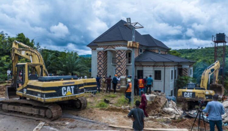 Enugu demolishes another kidnappers den warns property owners independent newspaper nigeria - nigeria newspapers online