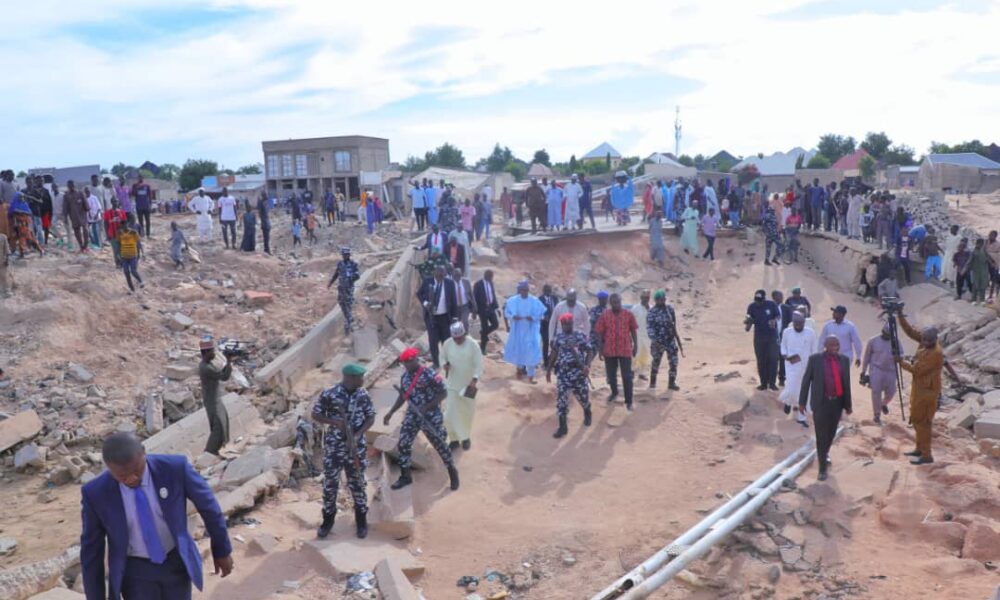 Flood zulum blows hot during tours of damaged roads bridges others - nigeria newspapers online