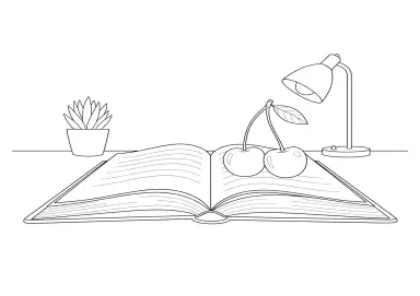 Cerejas no livro