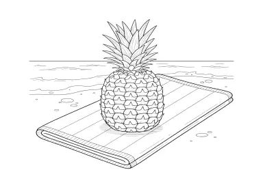 Abacaxi na praia