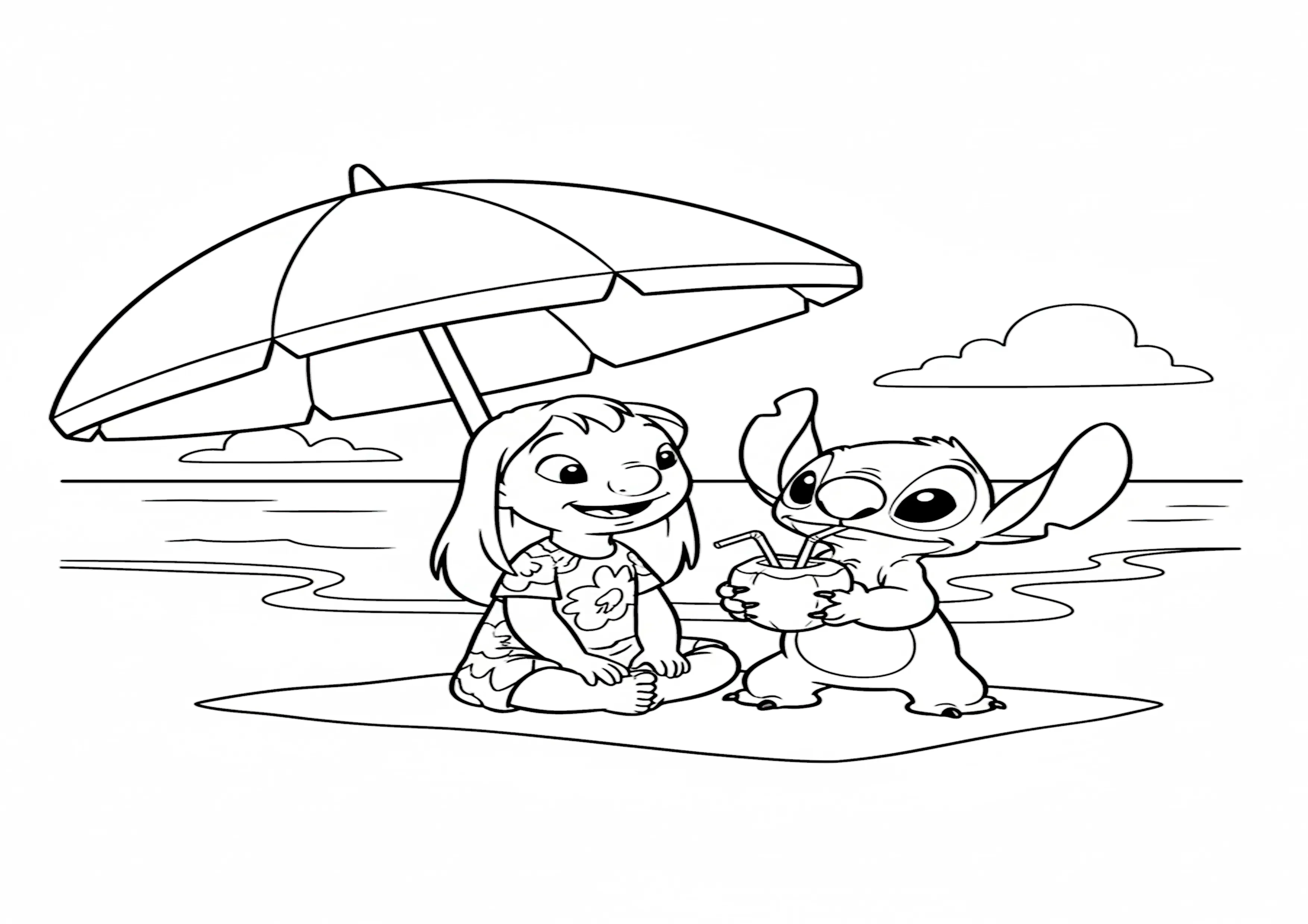 Lilo e Stitch no Guarda-Sol