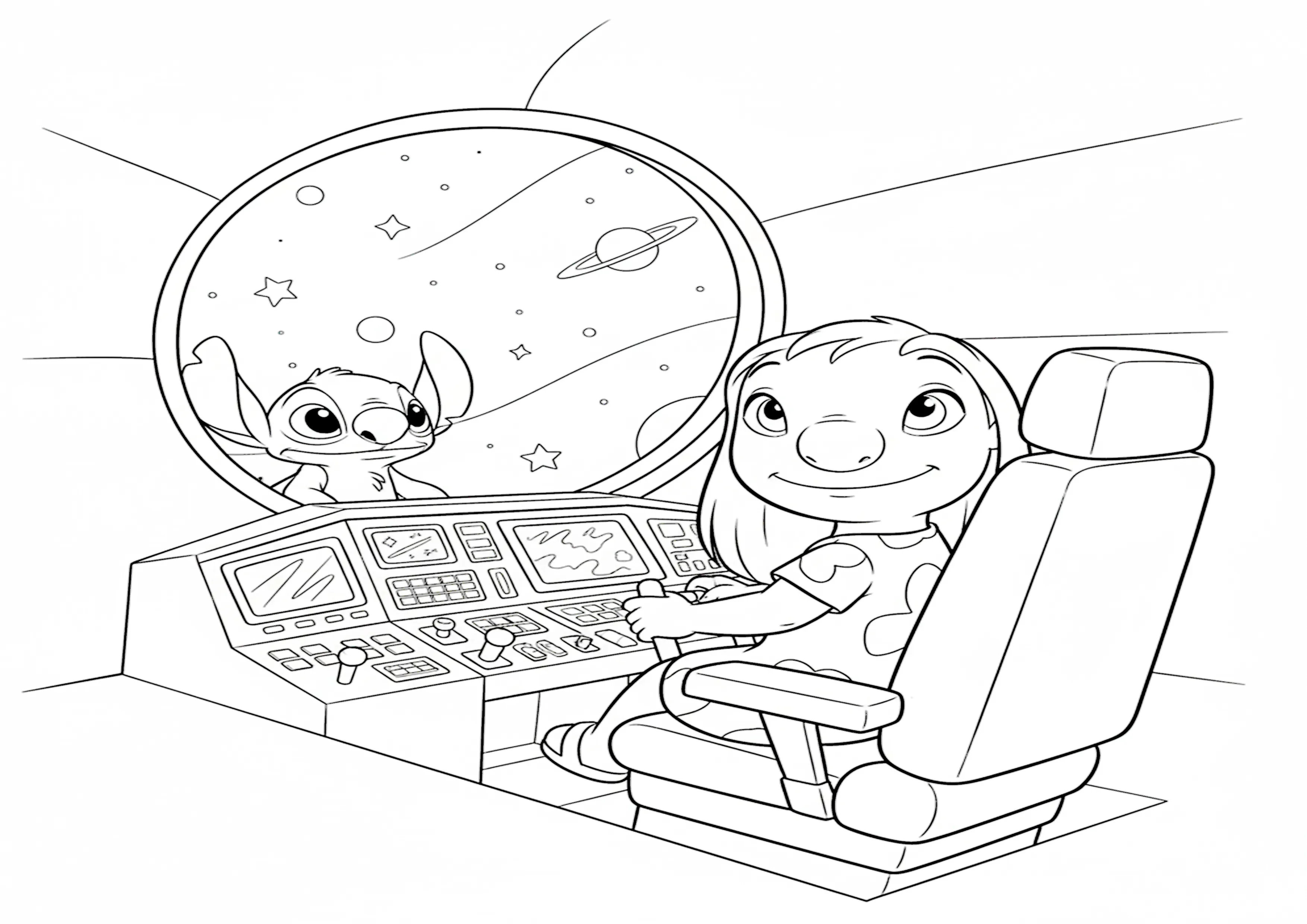 Lilo e Stitch em Nave Espacial