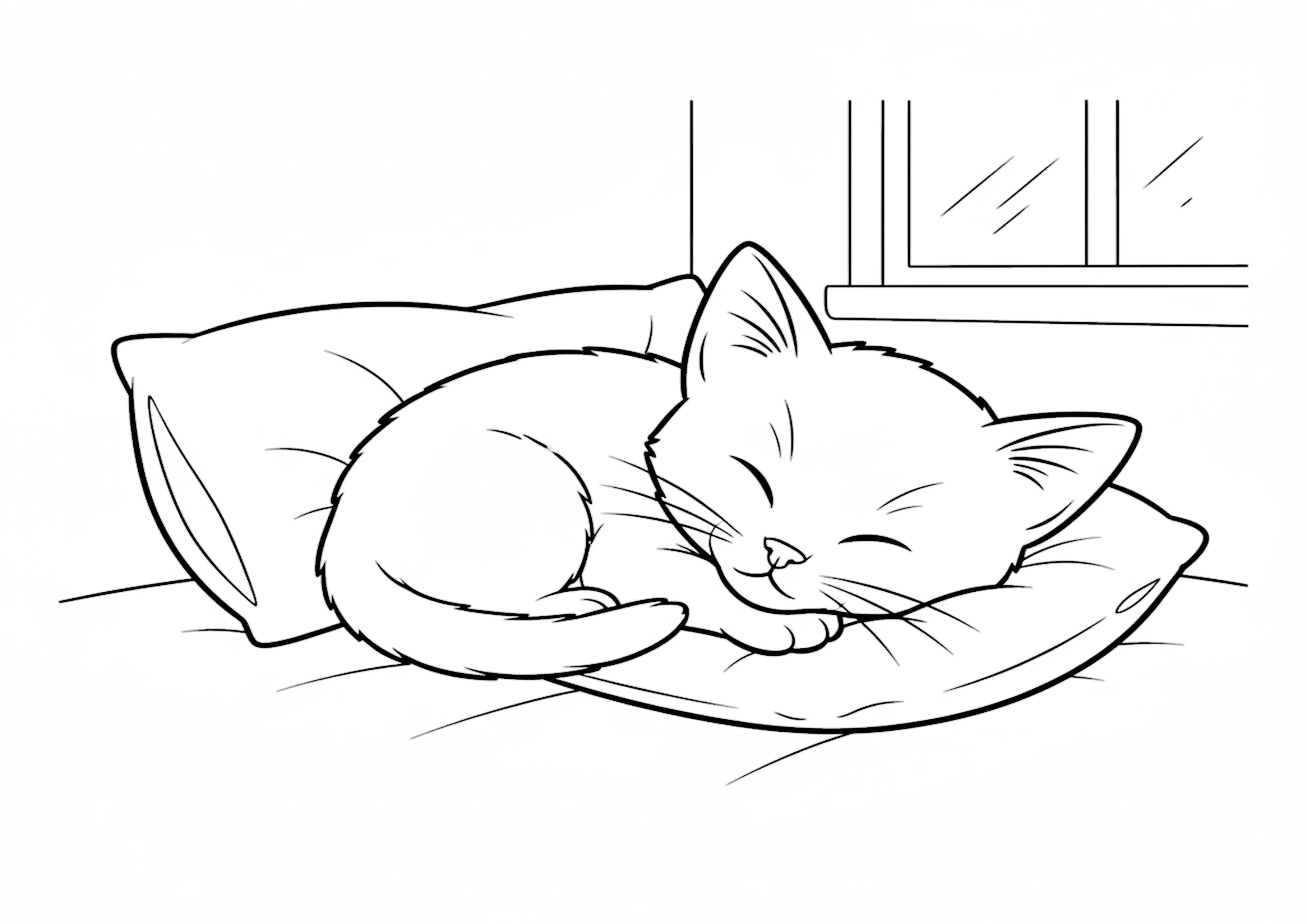 Gatinho na Almofada