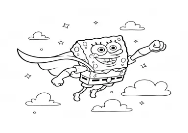 Bob Esponja Super-Herói Voador