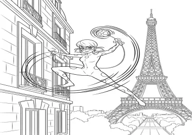 Ladybug em Prédio de Paris