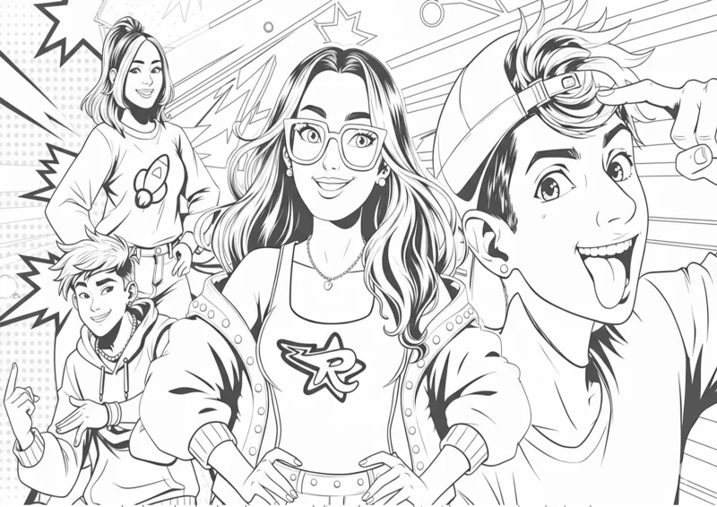 Emily Vick e Os Rosas em Estilo Pop Art