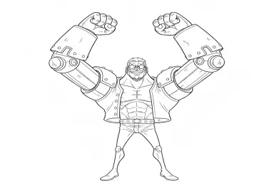 Franky em Pose de Robô