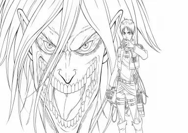 Eren Jaeger e Seu Titã de Ataque