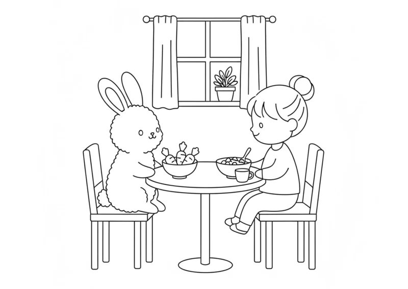 Café da Manhã com o Coelhinho