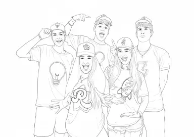 Emilly Vick Leozinho Robson Ketlin e Void em Pose Animada