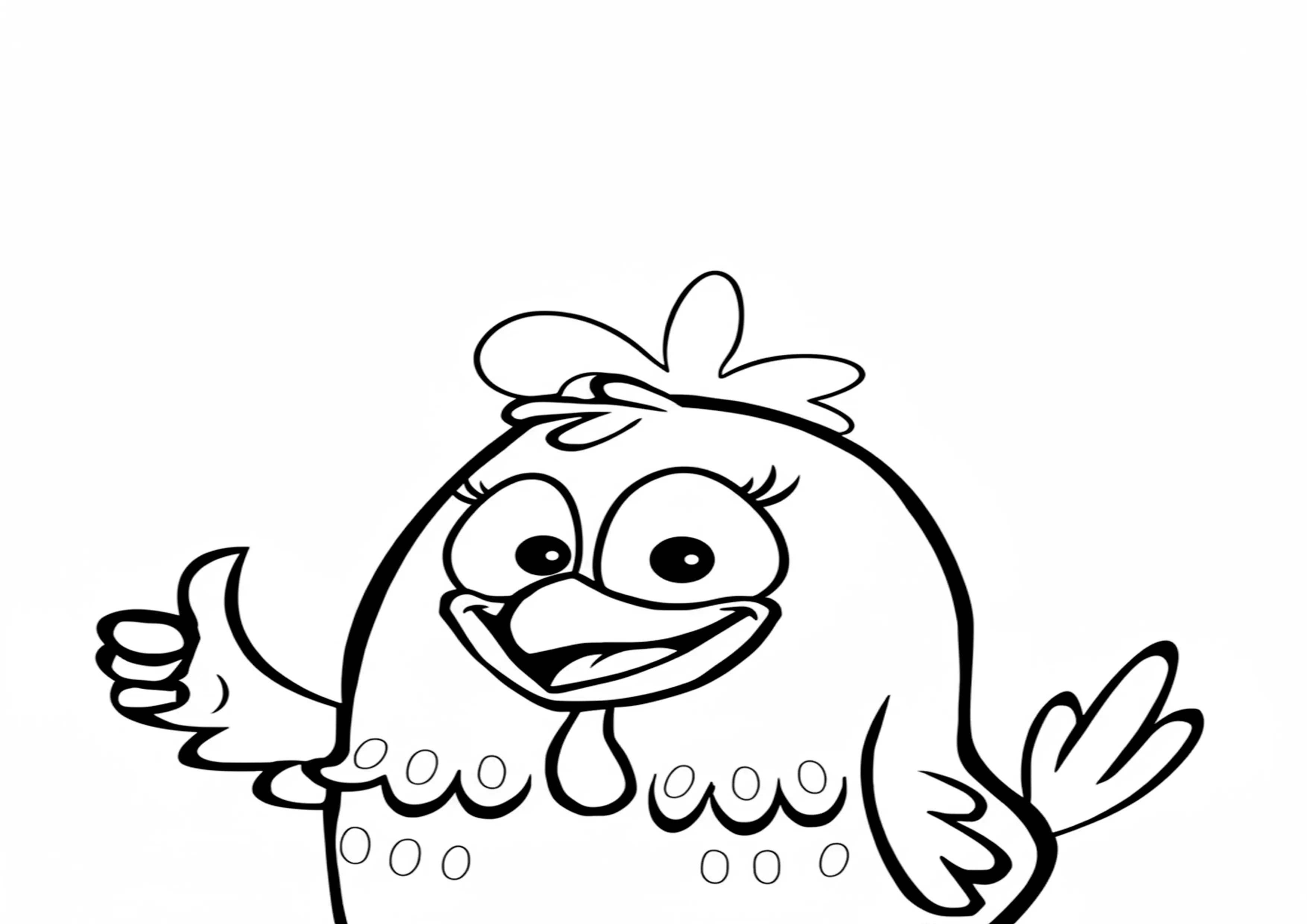 Galinha Pintadinha Feliz com Joinha