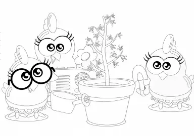 Galinhas Pintadinhas no Jardim