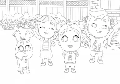 Crianças Brincando no Jardim Little Angel