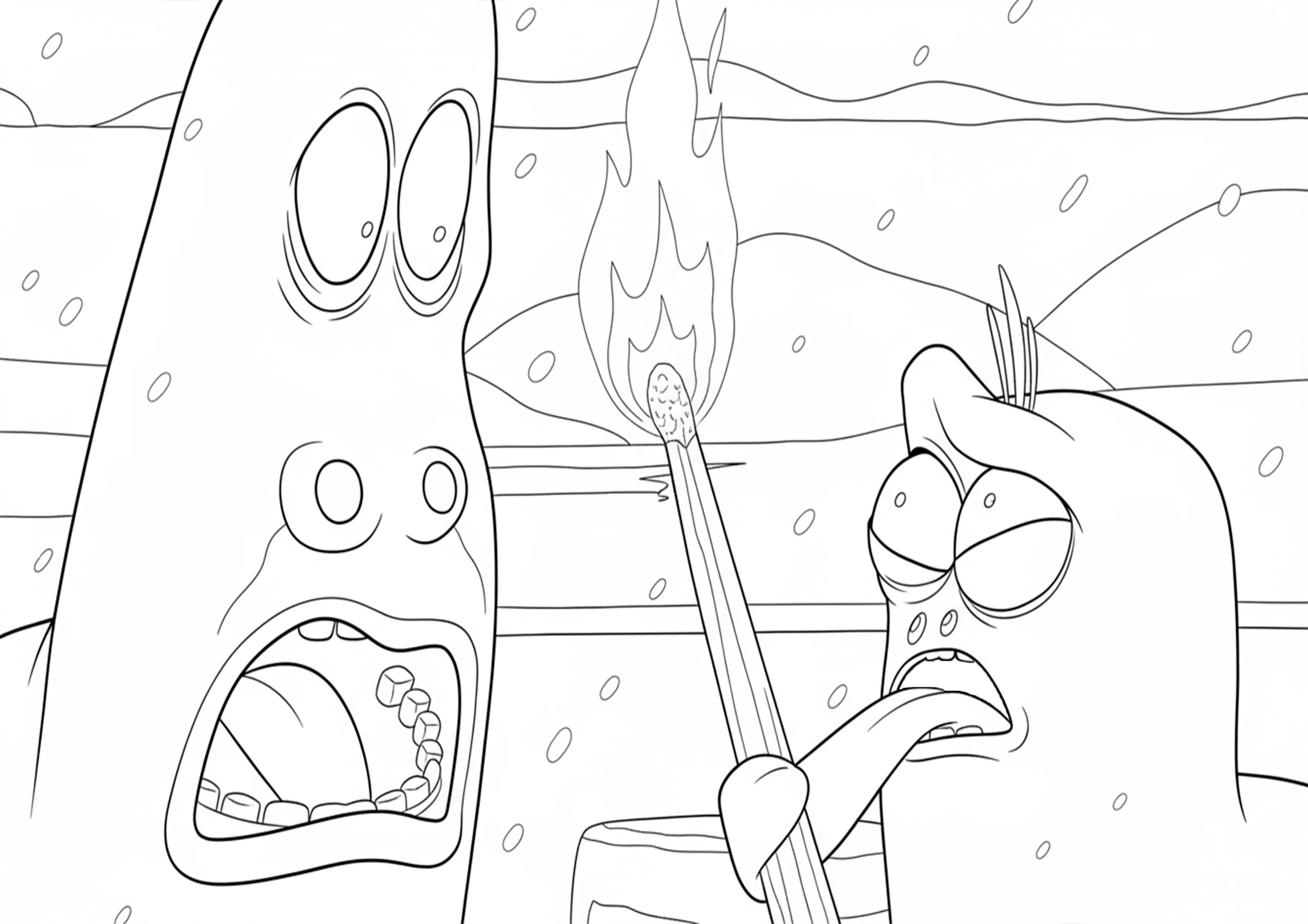 Red e Yellow no Frio Congelante