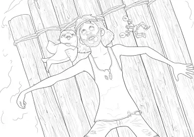 Chuck e Clara Perdidos no Mar