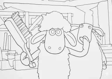 Shaun e Shirley na Limpeza