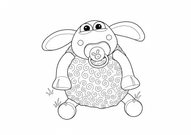 Timmy com Chupeta no Campo