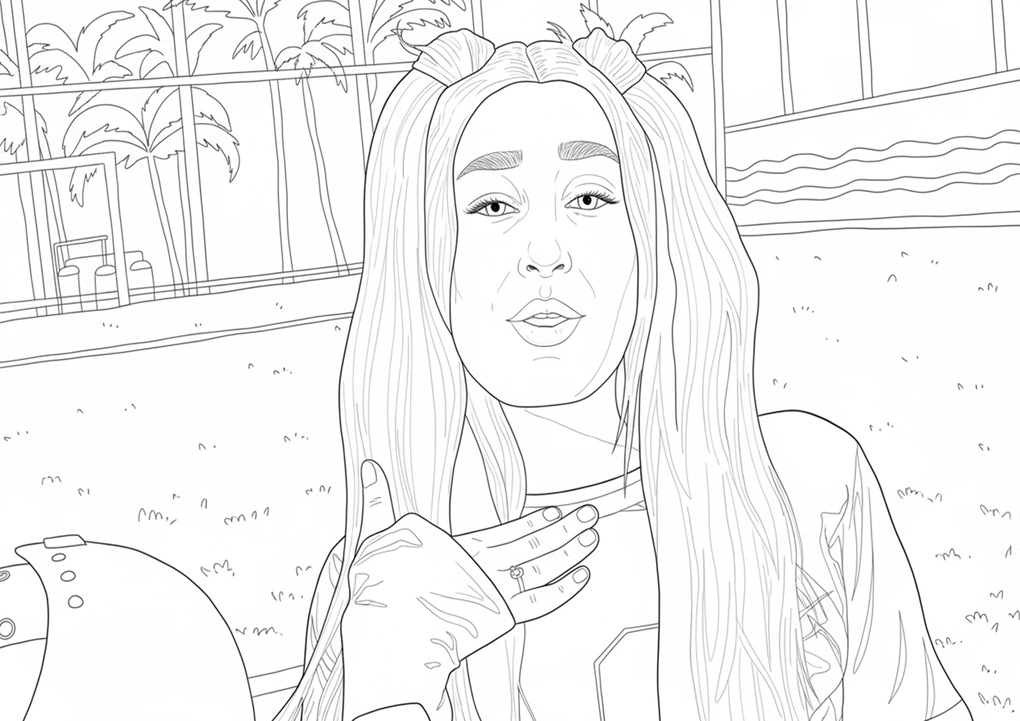 Emily Vick no Parque Tropical - Desenho para Colorir Grátis | Emilly ...