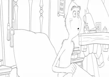 O Grinch Acordando em seu Quarto