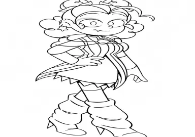 Zulmi do Mundo do Torajo para Colorir Corpo Inteiro