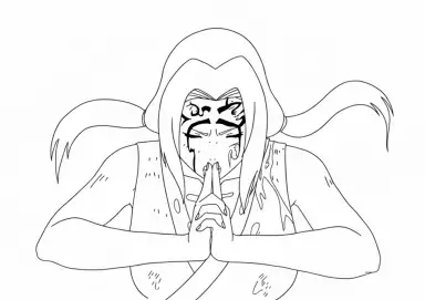 Tsunade Senju com Selo Byakugou para Colorir