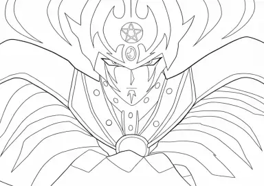 Mago Negro Yu-Gi-Oh Arte para Colorir