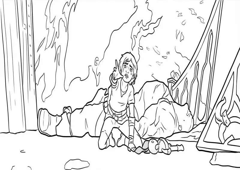 Powder Jinx Criança Chorando Cena Triste Arcane