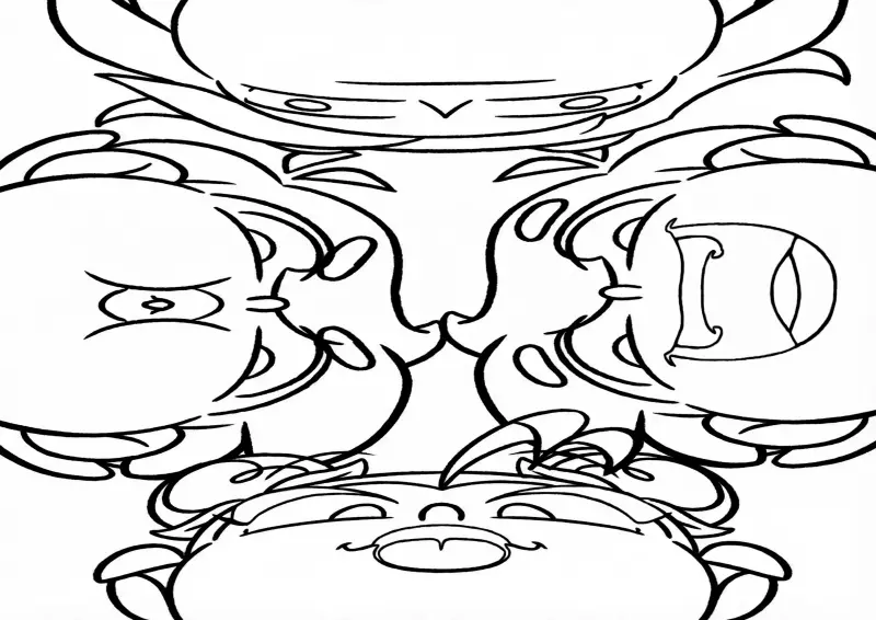 Turma do Torajo Rostos em Círculo