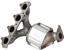 Exhaust Manifold with Integrated Catalytic Converter AT 101122