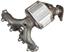 Exhaust Manifold with Integrated Catalytic Converter AT 101122