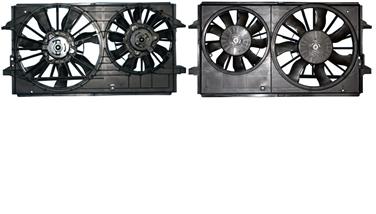 2004 Chevrolet Malibu Dual Radiator and Condenser Fan Assembly AY 6016125