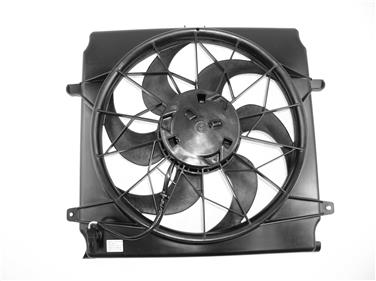 2004 Jeep Liberty Dual Radiator and Condenser Fan Assembly AY 6022106