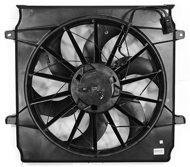 2005 Jeep Liberty Dual Radiator and Condenser Fan Assembly AY 6022109