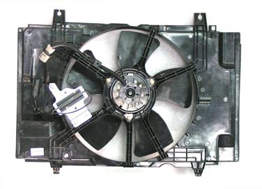 2011 Nissan Versa Dual Radiator and Condenser Fan Assembly AY 6029146