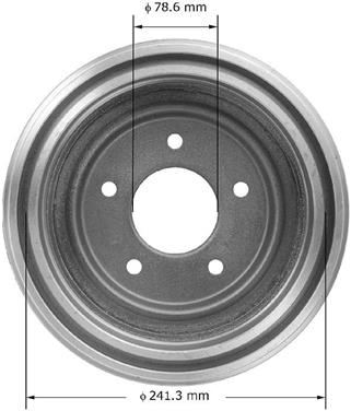 1996 GMC Safari Brake Drum BQ PDR0484