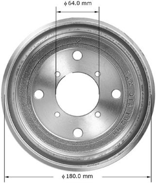 1994 Pontiac Firefly Brake Drum BQ PDR0677