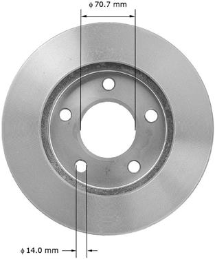 1991 Oldsmobile Silhouette Disc Brake Rotor BQ PRT1263