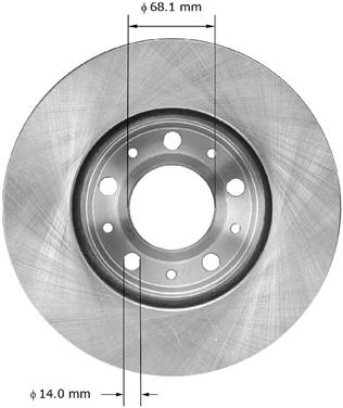 Disc Brake Rotor BQ PRT1531