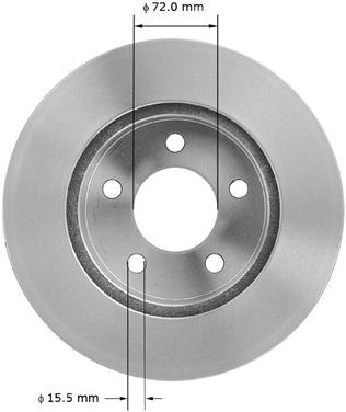 Disc Brake Rotor BQ PRT1602FC