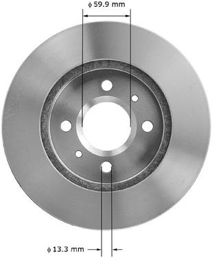 Disc Brake Rotor BQ PRT1604