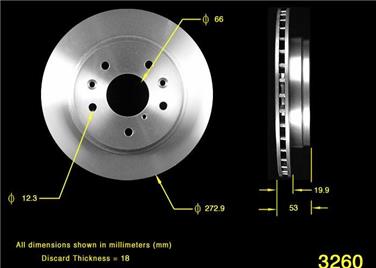 Disc Brake Rotor BQ PRT1738