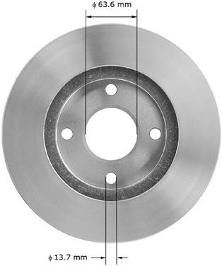 Disc Brake Rotor BQ PRT5044