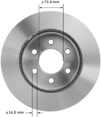 Disc Brake Rotor BQ PRT5147