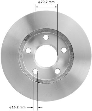 Disc Brake Rotor BQ PRT5158