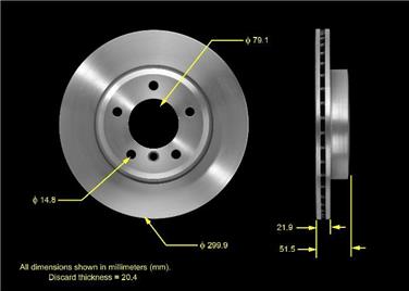 Disc Brake Rotor BQ PRT5469