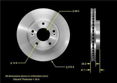 Disc Brake Rotor BQ PRT5505