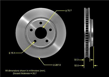 Disc Brake Rotor BQ PRT5518