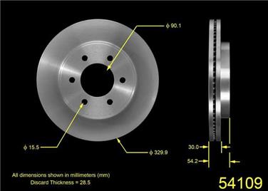 Disc Brake Rotor BQ PRT5527