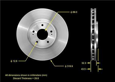 Disc Brake Rotor BQ PRT5539